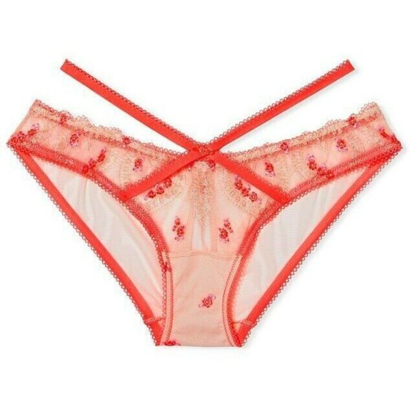 Nwt Victorias Secret Dream Angels Heart Embroidery Keyhole Cheekini Panty - Picture 3 of 9